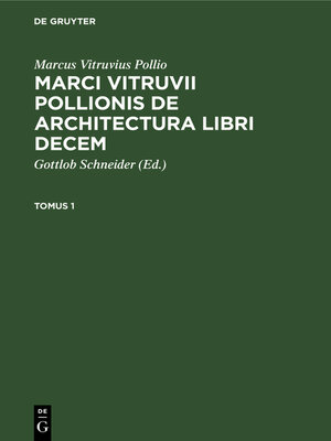 cover image of Marcus Vitruvius Pollio